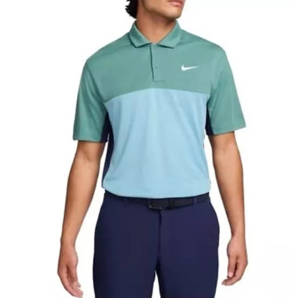 Nike Men's Dri-Fit Victory Color-Block Golf Polo Shirt Size Medium Bicoastal
